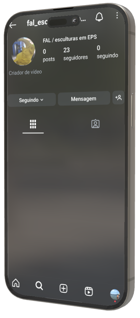 Iphone com Instagram na tela